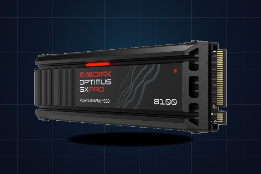 SANDISK OPTIMUS GX PRO 8100 NVME™ SSD - 8TB, M.2 2280, WITH HEATSINK